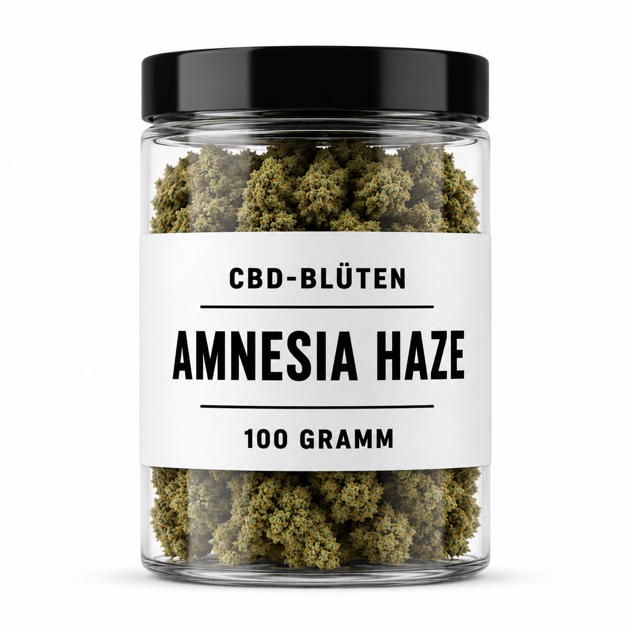 CBD-Blüten - AMNESIA HAZE - 100 GRAMM