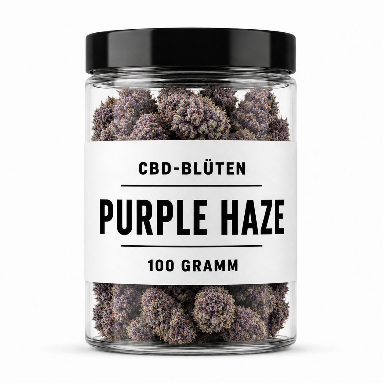 CBD-Blüten - PURPLE HAZE - 100 GRAMM