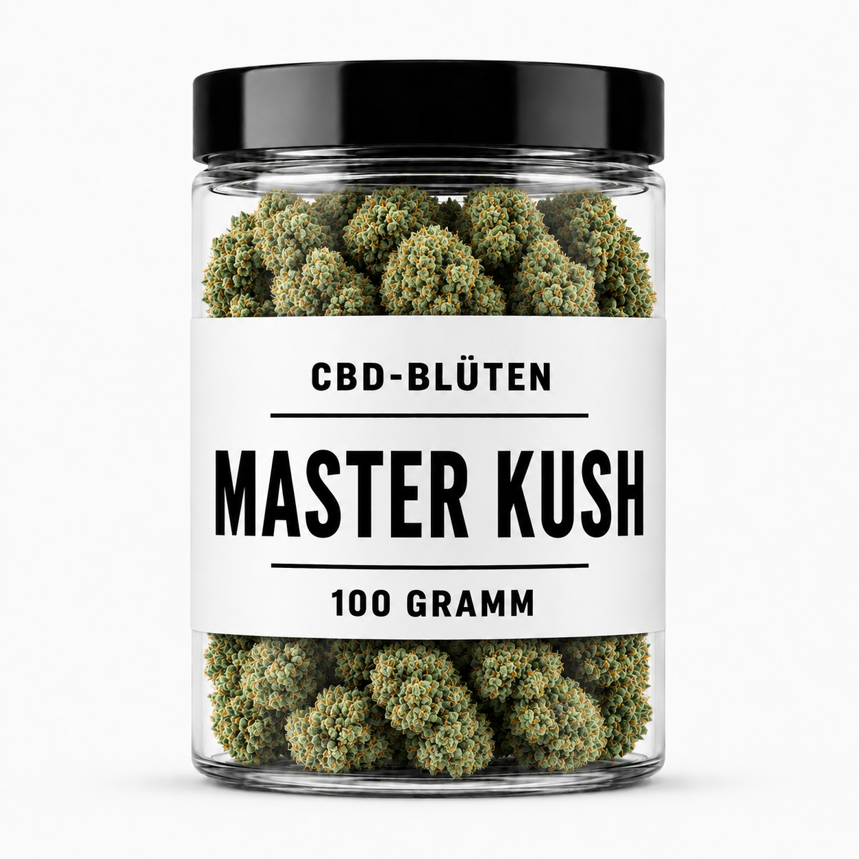 CBD-Blüten - MASTER KUSH - 100 GRAMM