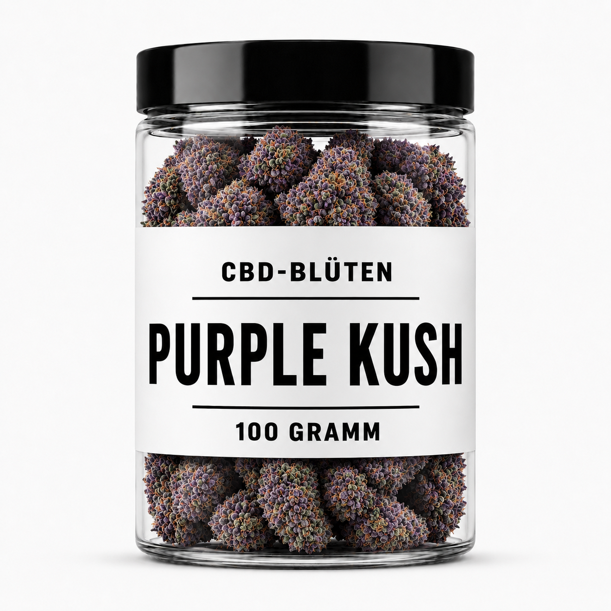 CBD-Blüten - PURPLE KUSH - 100 GRAMM